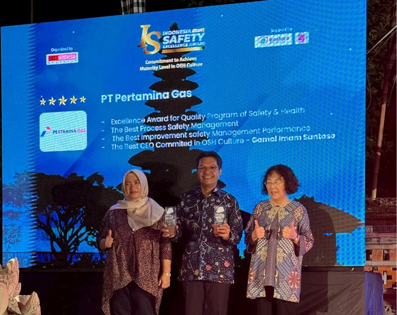 PT Pertamina Gas Raih 4 Penghargaan pada Indonesia Safety Excellence Award 2024