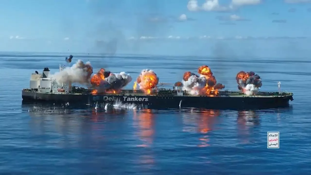 Houthi video shows rebels planting bombs on Red Sea tanker