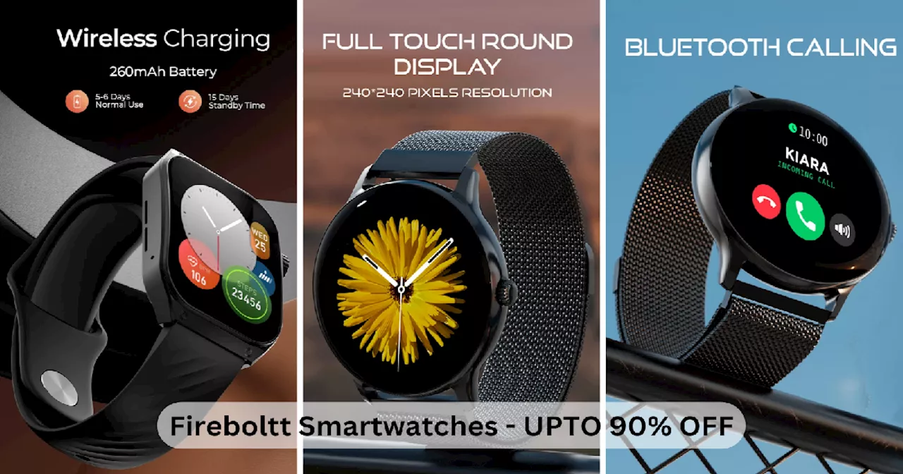 Fireboltt smartwatches के बेस्ट कलेक्शन को सस्ते दाम में कर लीजिए ऑर्डर, मिल रहा है 90% तक का जबरदस्त डिस्काउंट