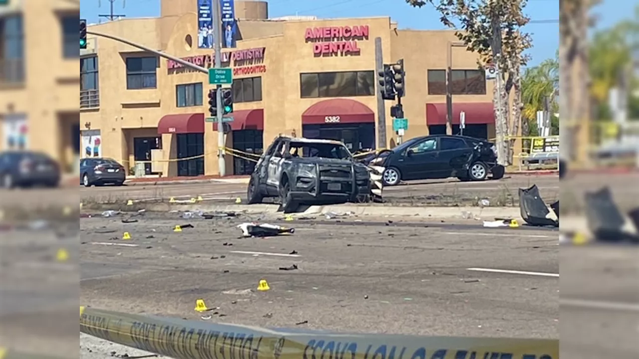 Pursuit suspect identified in Clairemont crash that killed San Diego officer, injured another