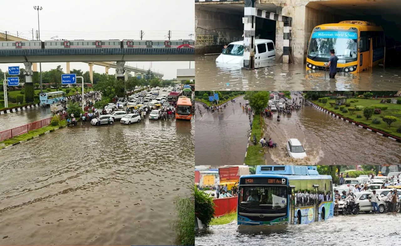 LIVE: बारिश से बेहाल दिल्ली-NCR, कहीं गिरा पेड़ तो कहीं लगा जाम, घर से निकलने से पहले जाने लें ट्रैफिक का हाल