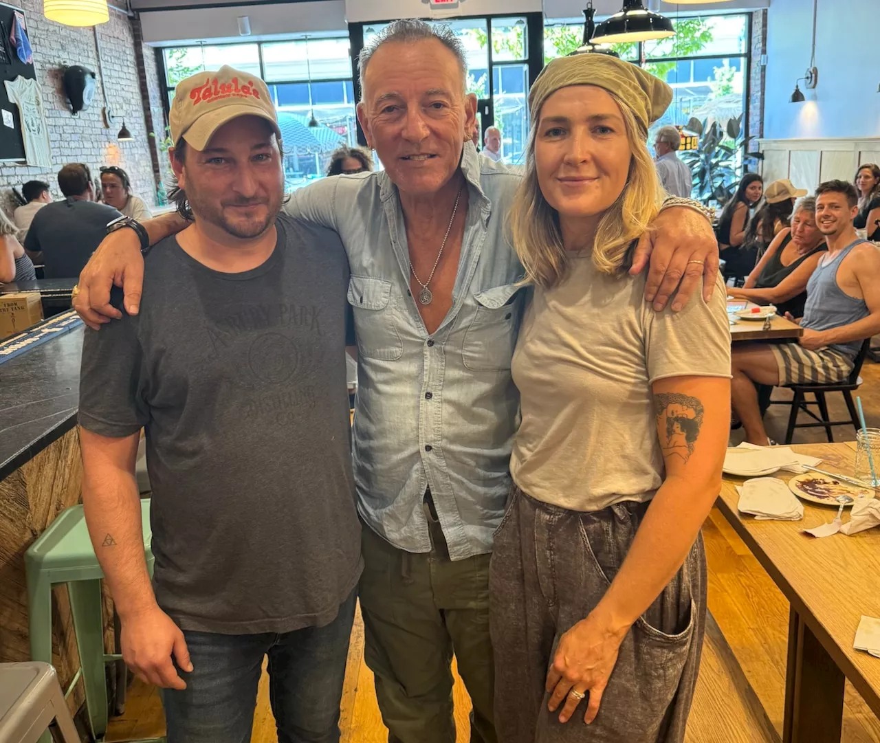 Bruce Springsteen spotted at Jersey Shore pizzeria while working on new movie about his life