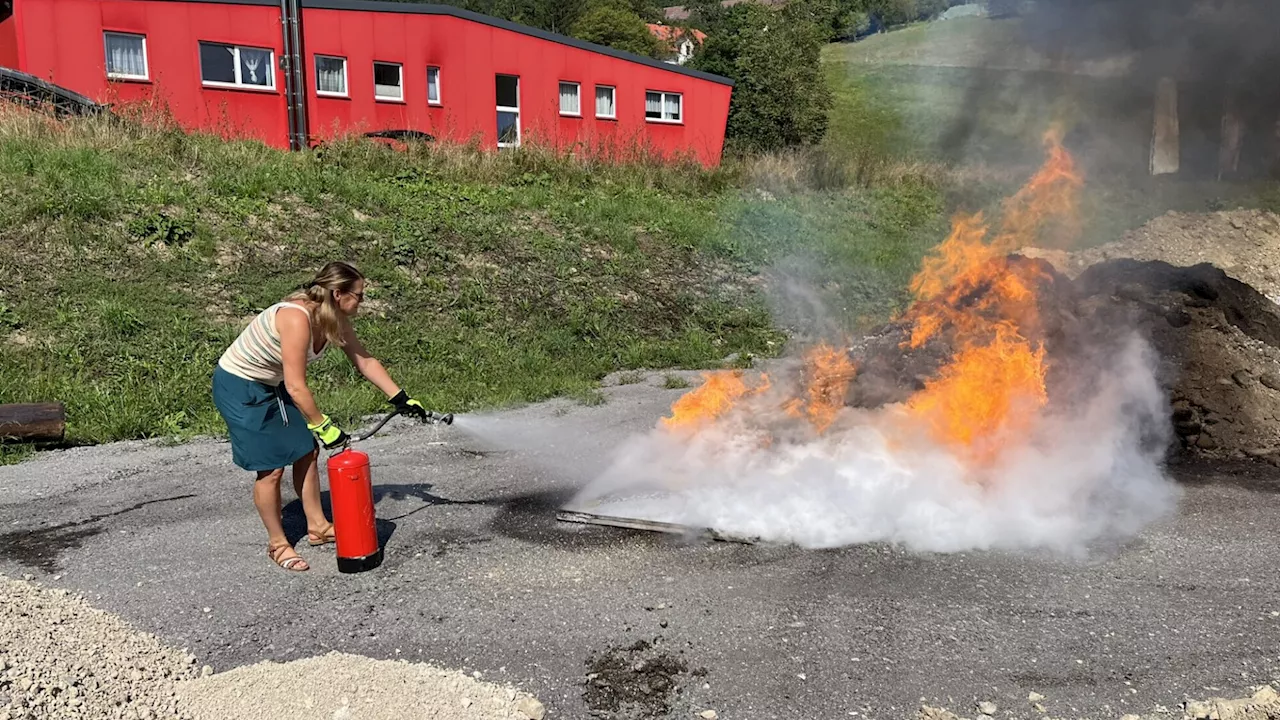 Sicher im Brandfall: Schulung im Kindergarten Frankenfels