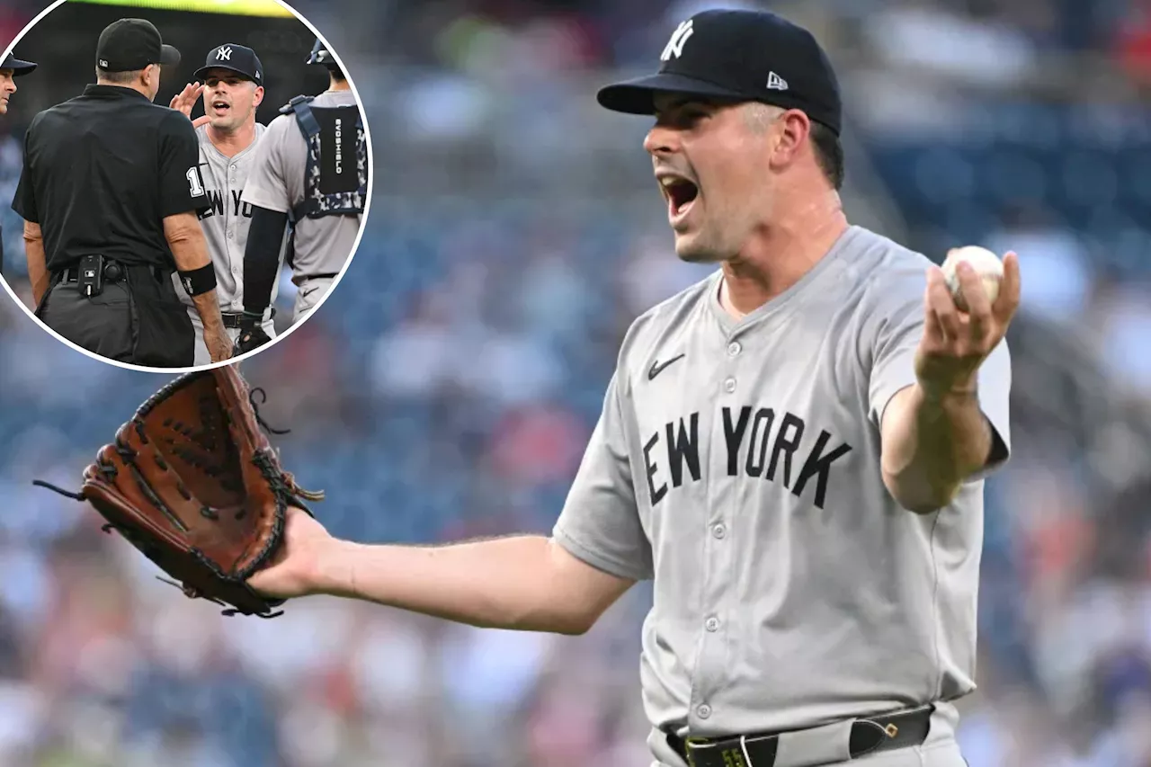 Carlos Rodon implodes early as Yankees lose series to lowly Nationals