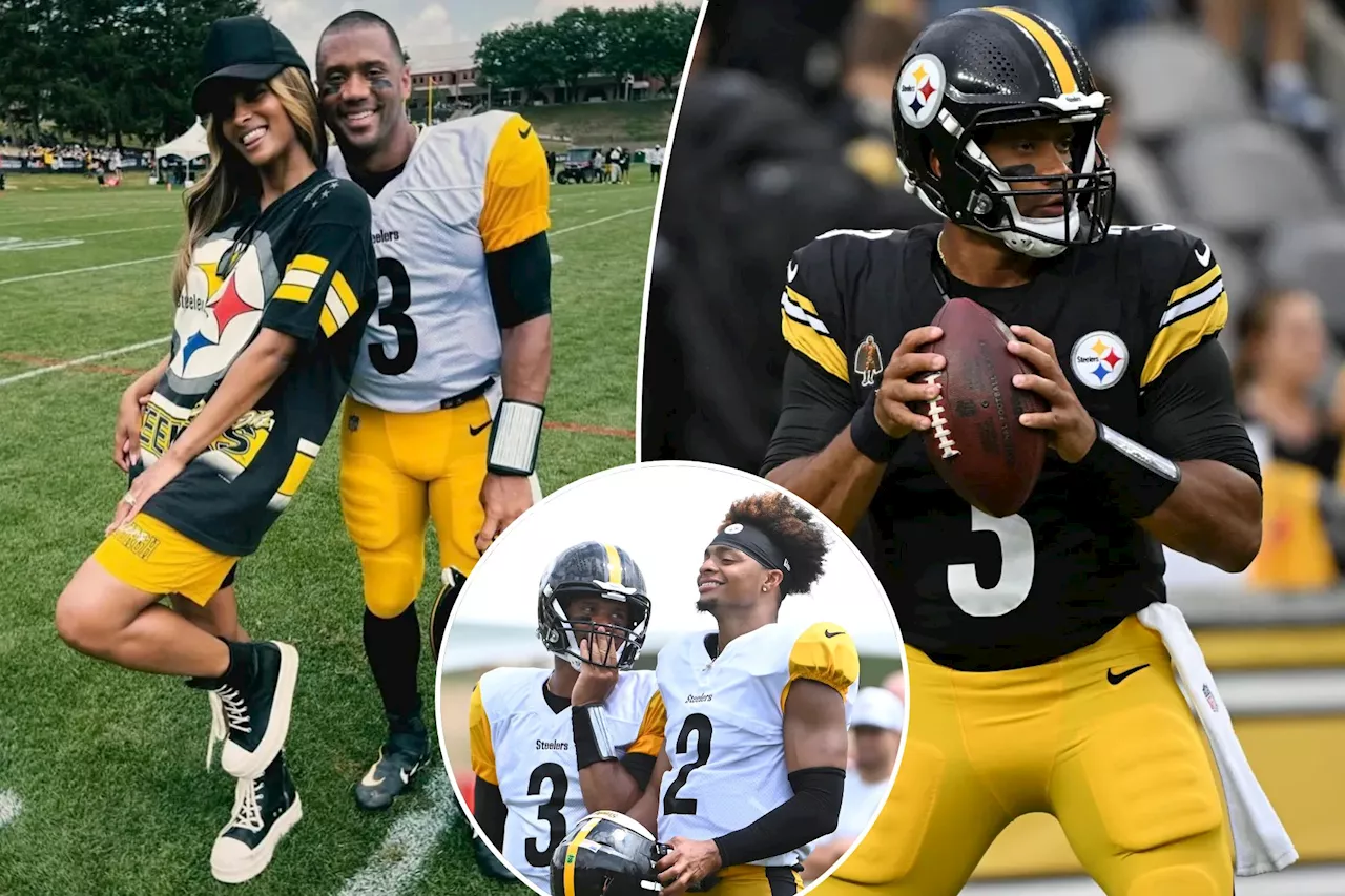 Ciara reacts to Russell Wilson being named Steelers' starting QB