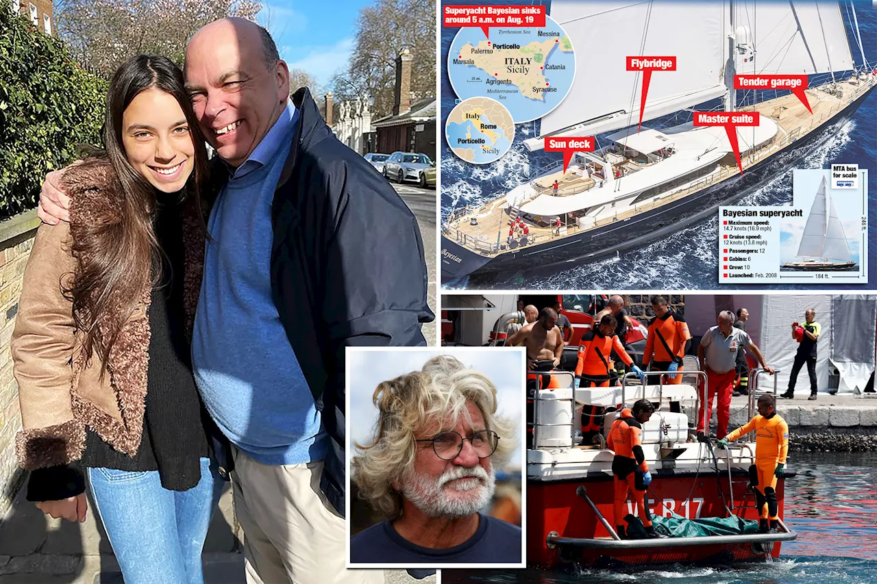 Mike Lynch’s wife didn't want to leave site of sunken Sicily yacht without husband and daughter