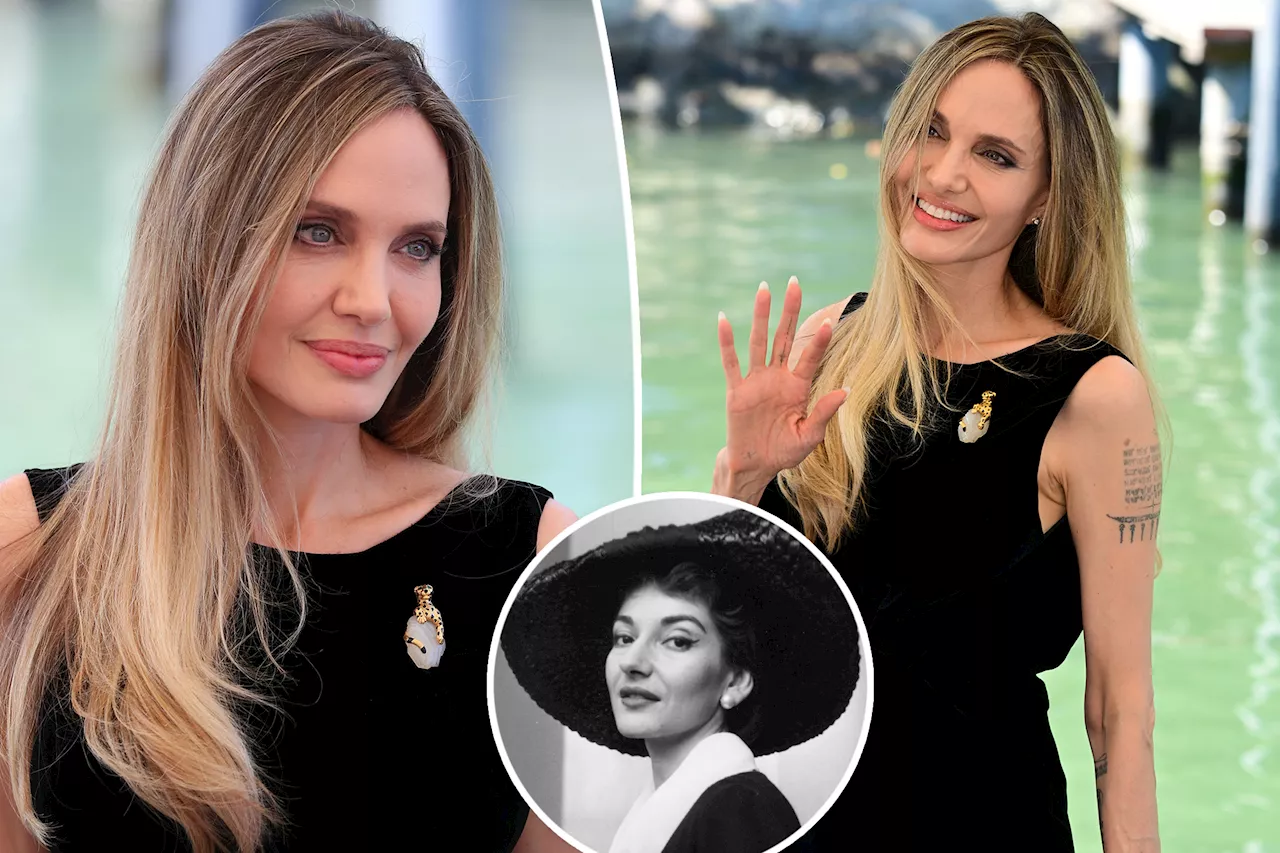 Angelina Jolie pays homage to Maria Callas with opera singer's actual Cartier jewelry at Venice Film Festival