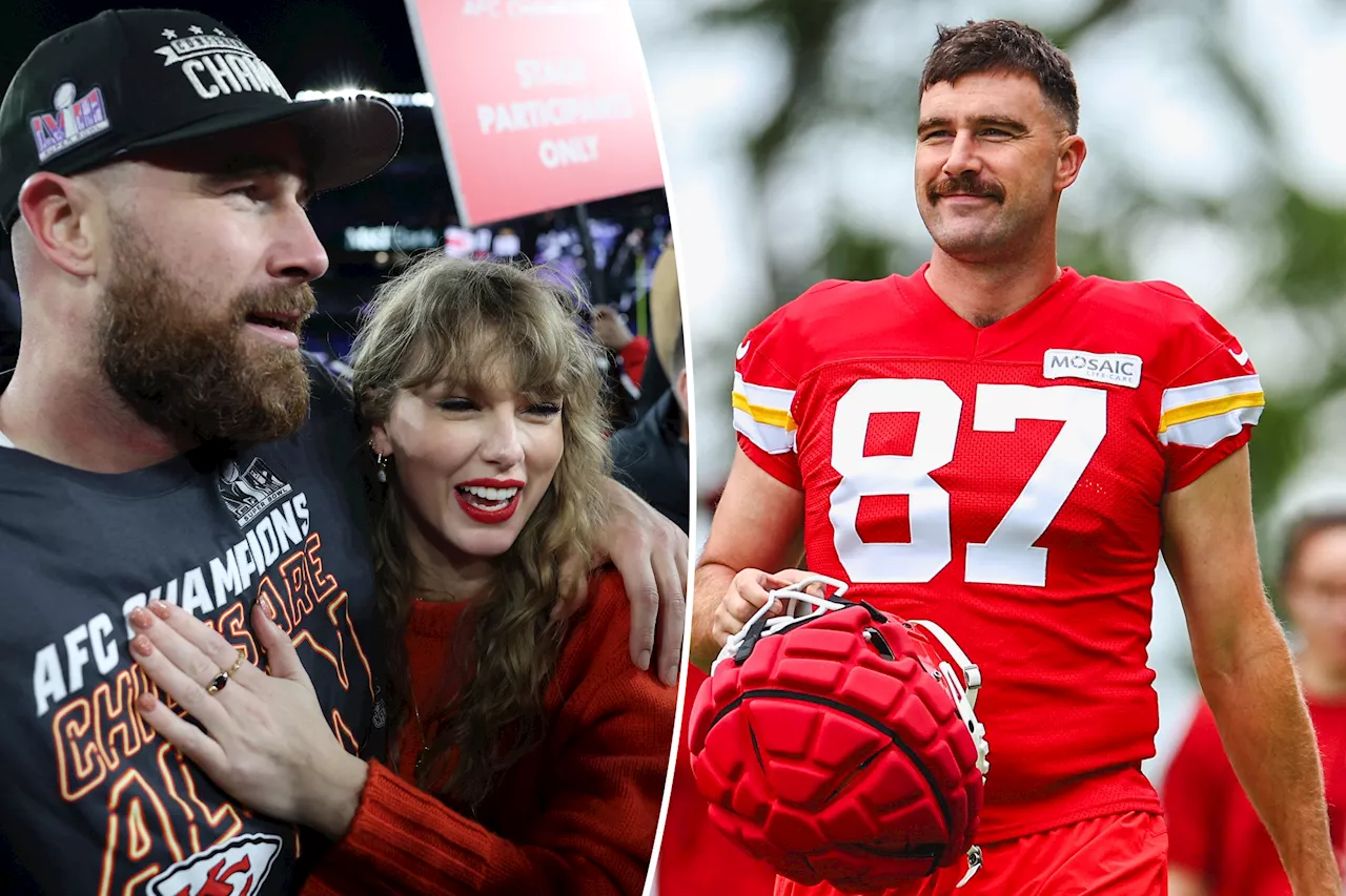 Travis Kelce professes his 'love' for Taylor Swift during Kansas City Chiefs panel