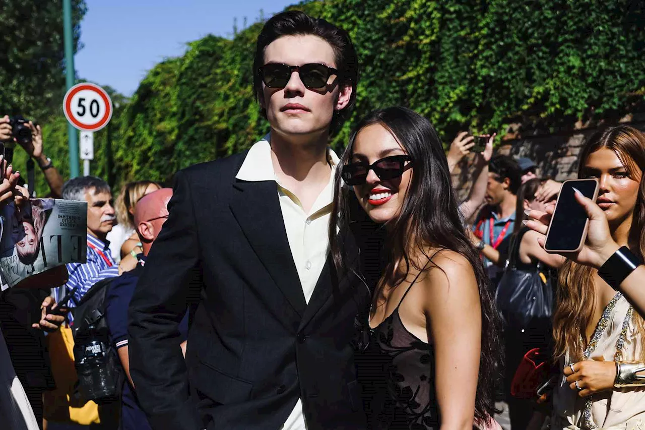 Olivia Rodrigo and Louis Partridge Are Giving Twilight Vibes in Vampy All-Black Looks at Venice Film Festival