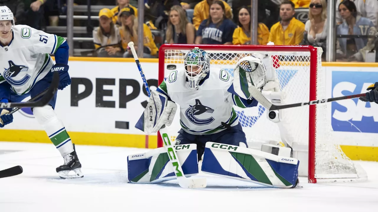 Vancouver Canucks Goaltender Sidelined With Knee Injury