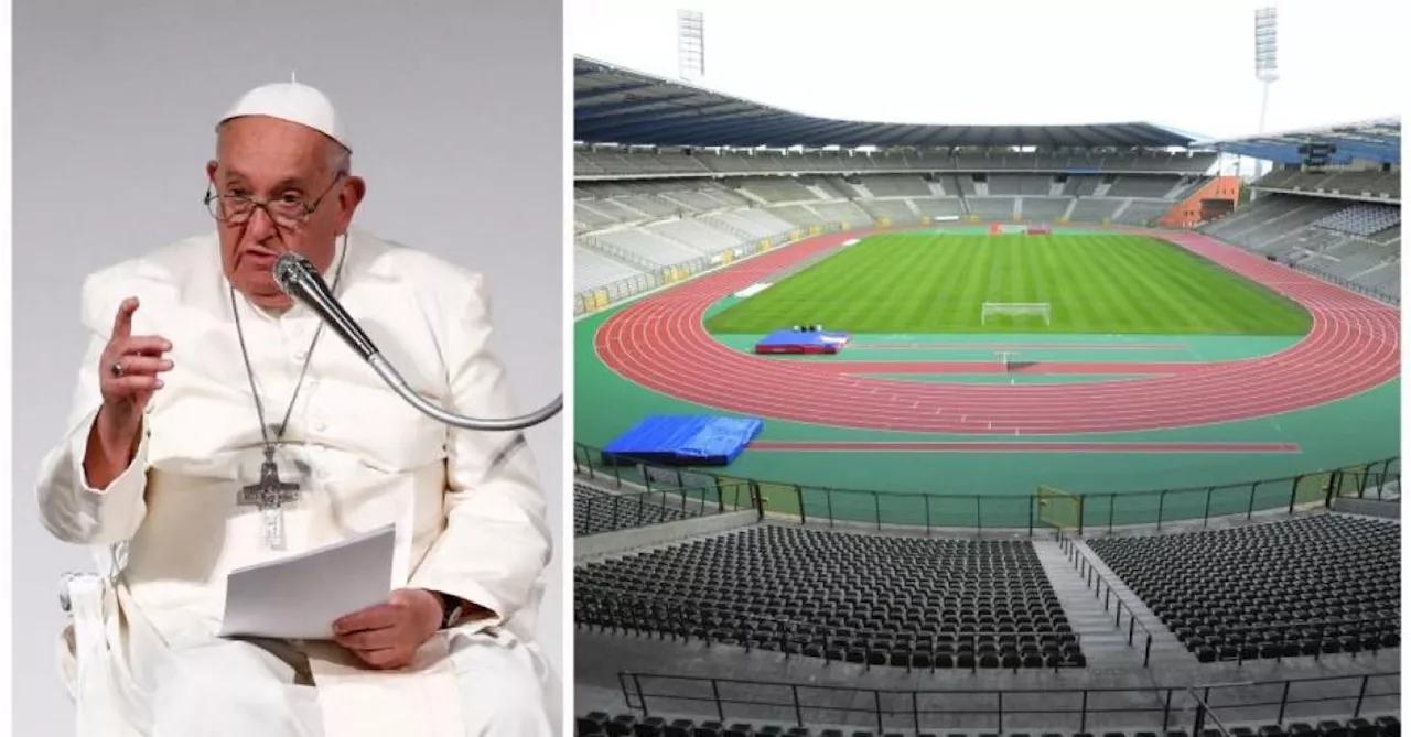 La ferveur entourant la visite du Pape dépasse la capacité d’accueil du Stade Roi Baudouin !