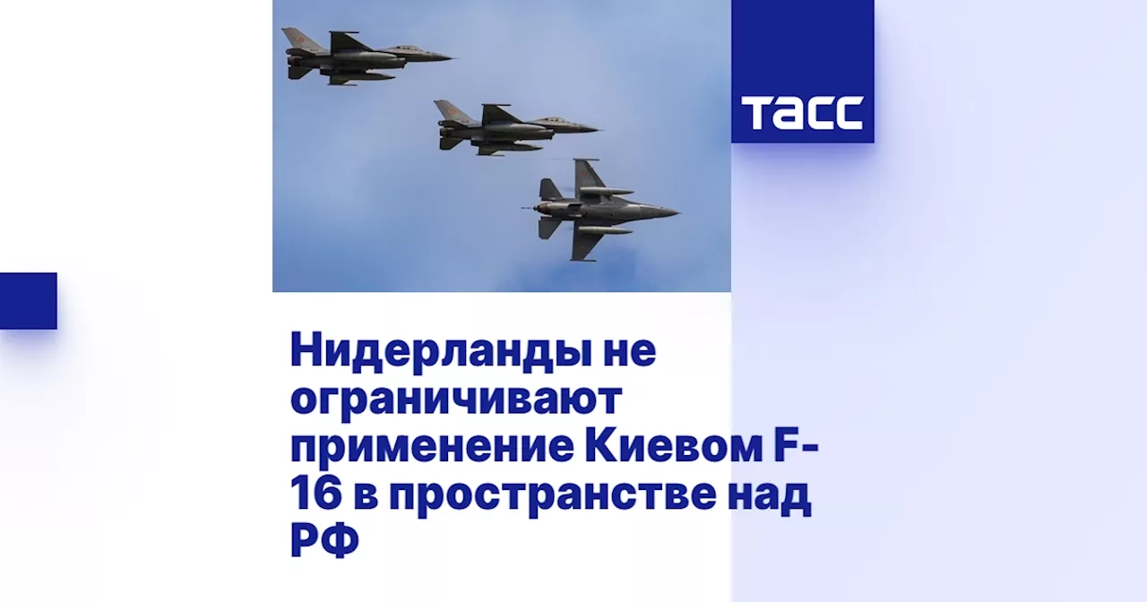 Нидерланды не ограничивают применение Киевом F-16 в пространстве над РФ