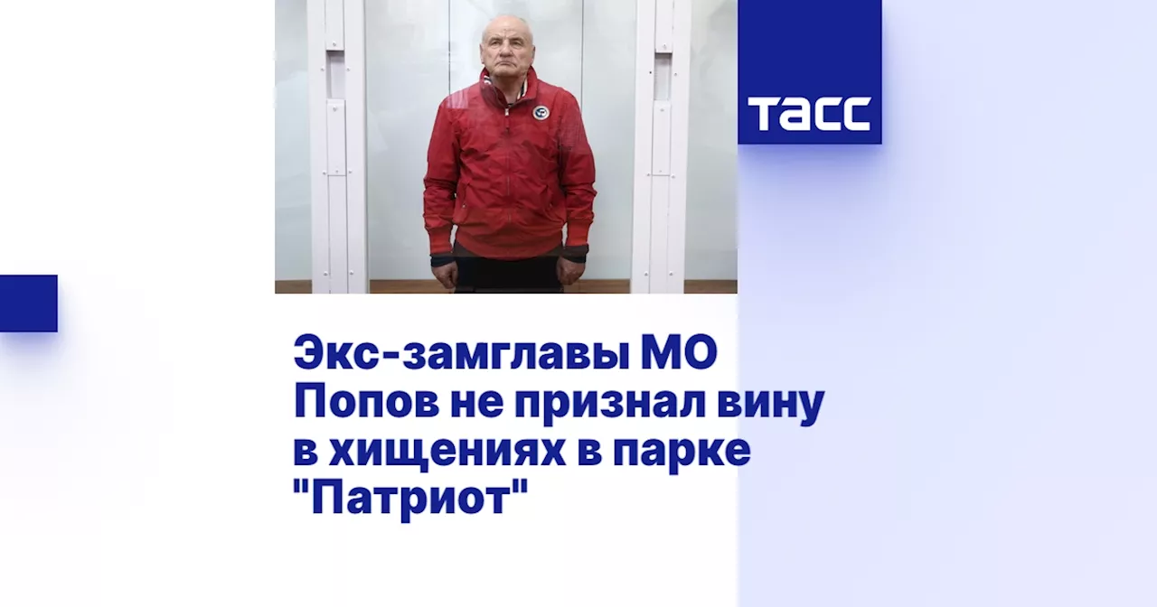 Экс-замглавы МО Попов не признал вину в хищениях в парке 'Патриот'