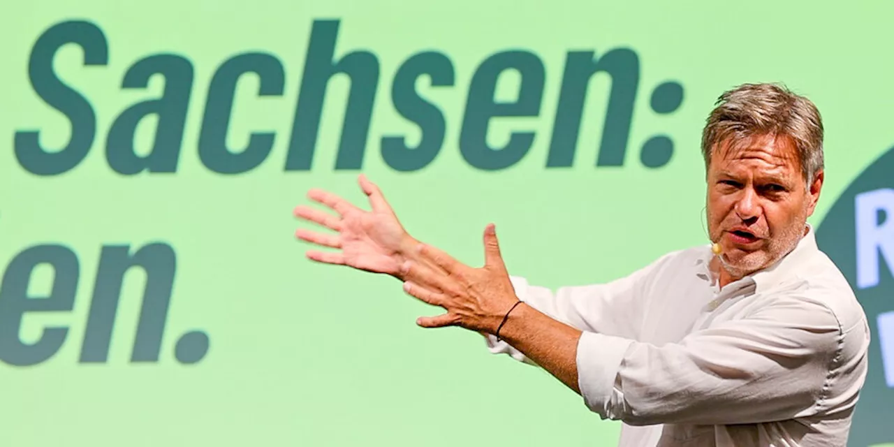 Habeck im Sachsen-Wahlkampf: Habeck kann sich auf Merz verlassen