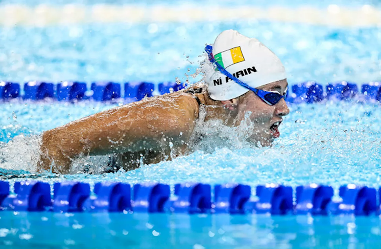 Róisín Ní Ríain finishes fourth in 100m butterfly final, Nicole Turner sixth in 50m freestyle