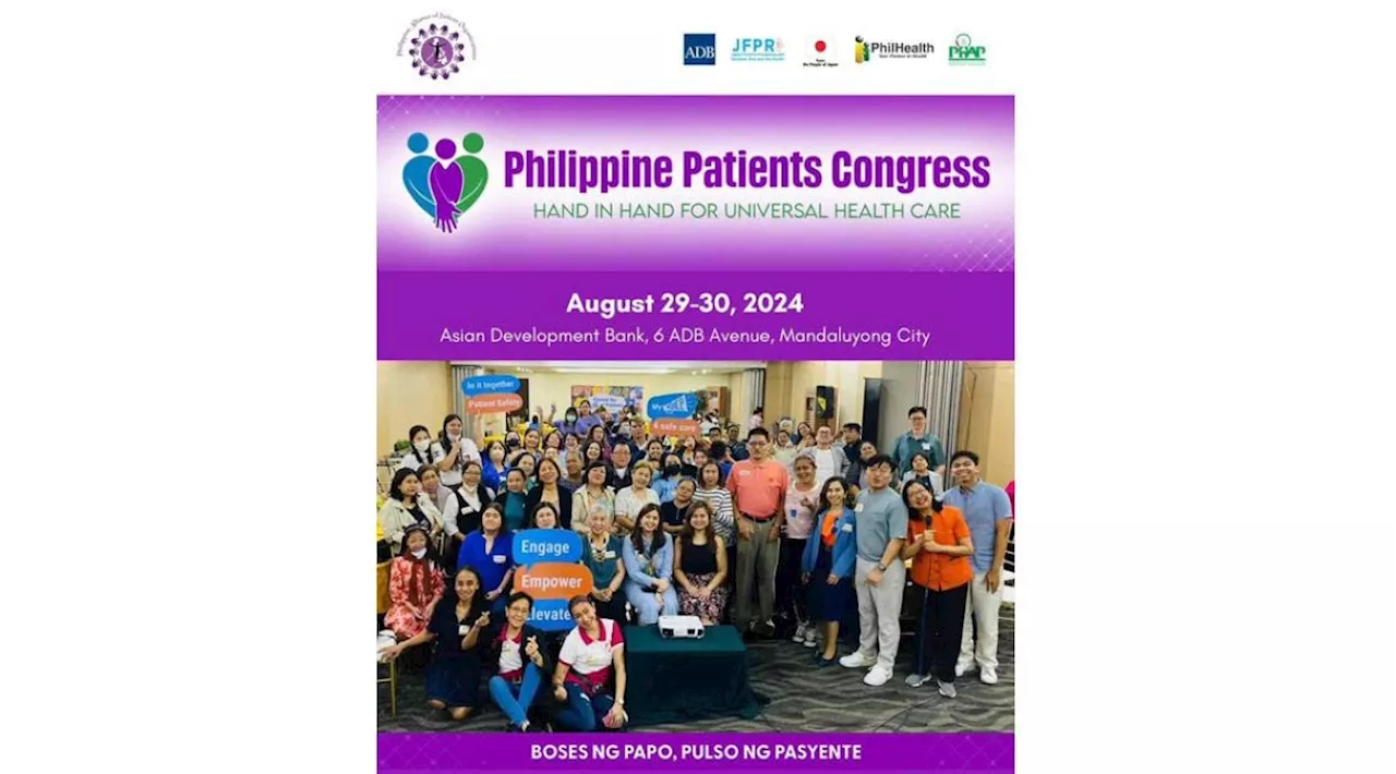 Patient leaders to shape the future of universal health care at PAPO's Patient Congress