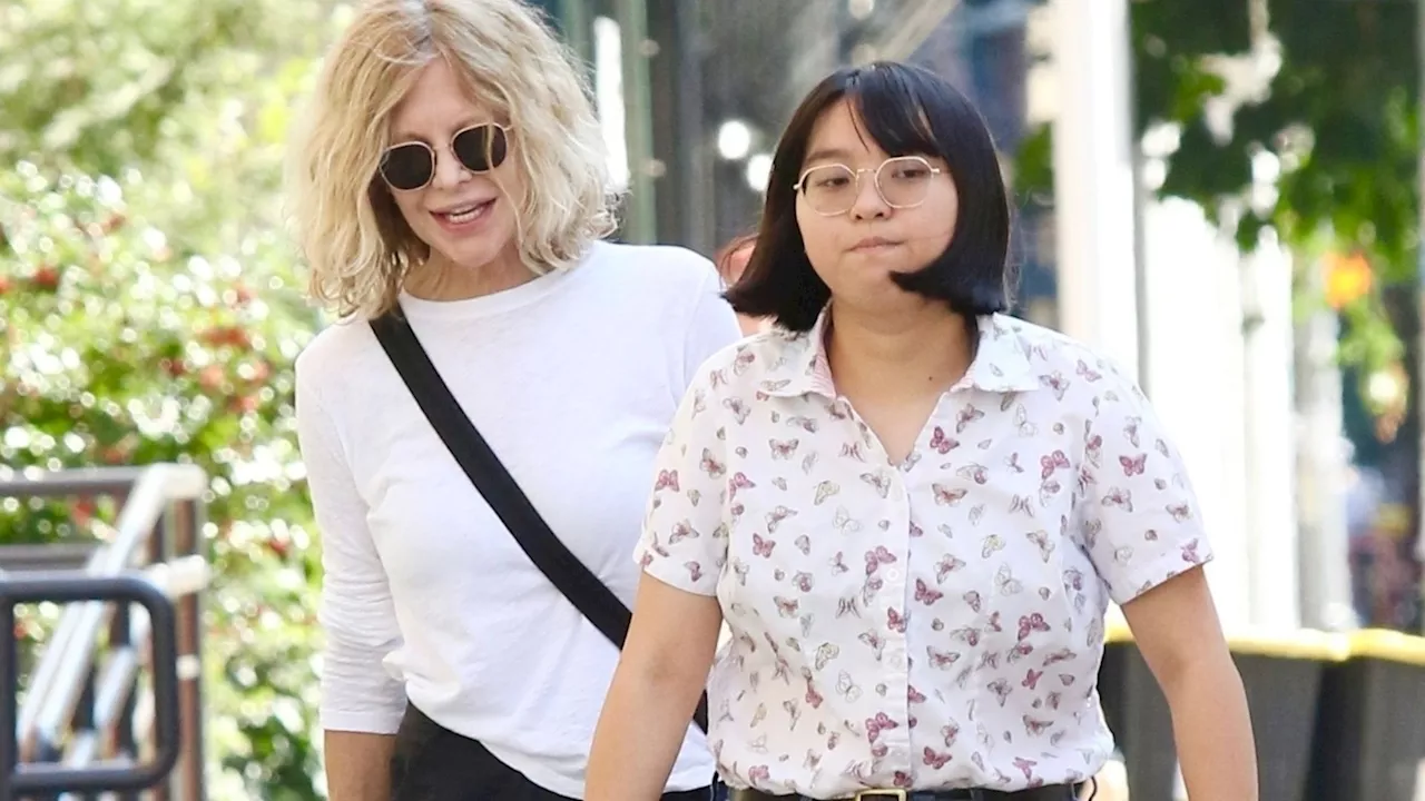 Meg Ryan and very rarely-seen daughter Daisy, 20, spotted on day out in New York...