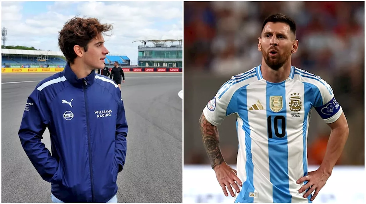 La inesperada reacción de Franco Colapinto a las comparaciones con Lionel Messi