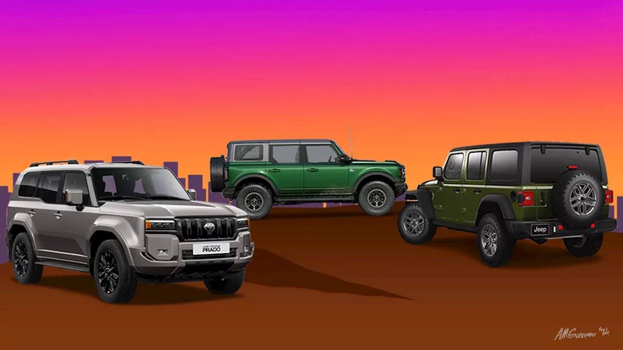 Spec-sheet brawl: Toyota Land Cruiser Prado vs. Ford Bronco vs. Jeep Wrangler