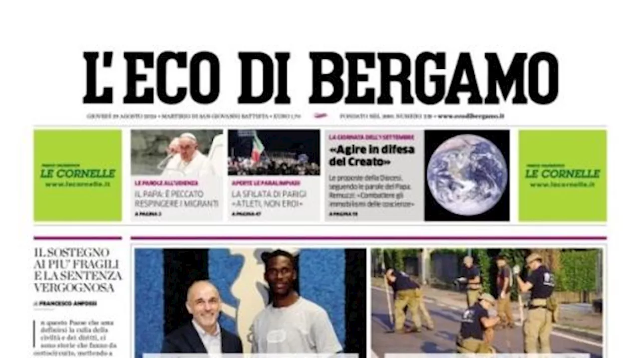 L'Eco di Bergamo titola questa mattina sulla Dea: 'Atalanta, ecco Kossounou'