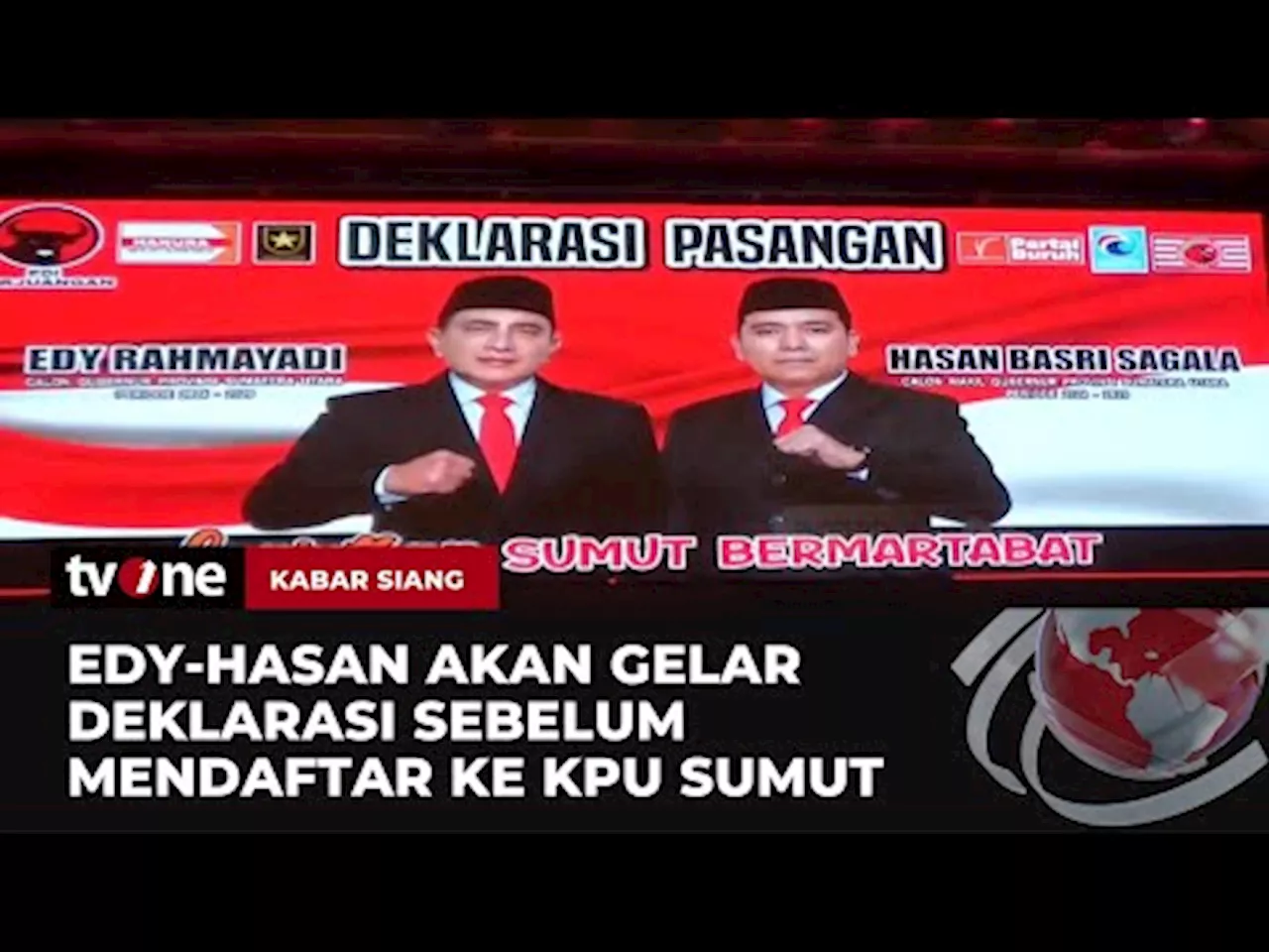 Sebelum Daftar ke KPU Siang Ini, Edy-Hasan akan Deklarasi