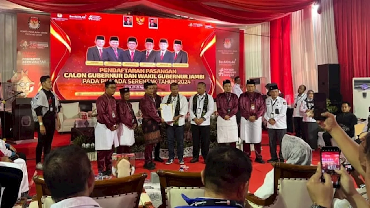 Akhirnya Dapat Pasangan, Romi dan Sudirman Daftar ke KPU Jambi