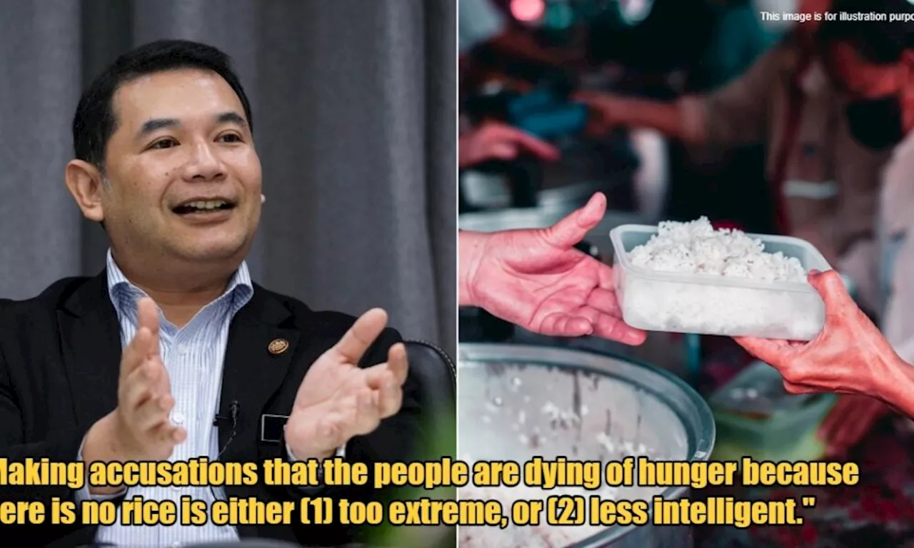 Economy Minister Calls PAS Activist 'Less Intelligent' for Saying M'sians are Starving to Death Due to Lack of Rice