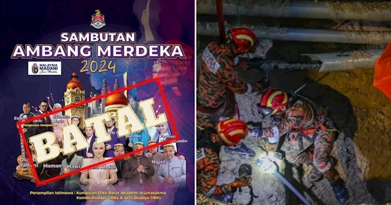 JUST IN: DBKL Cancels Merdeka Eve Celebration Following Jalan Masjid India Sinkhole Incident