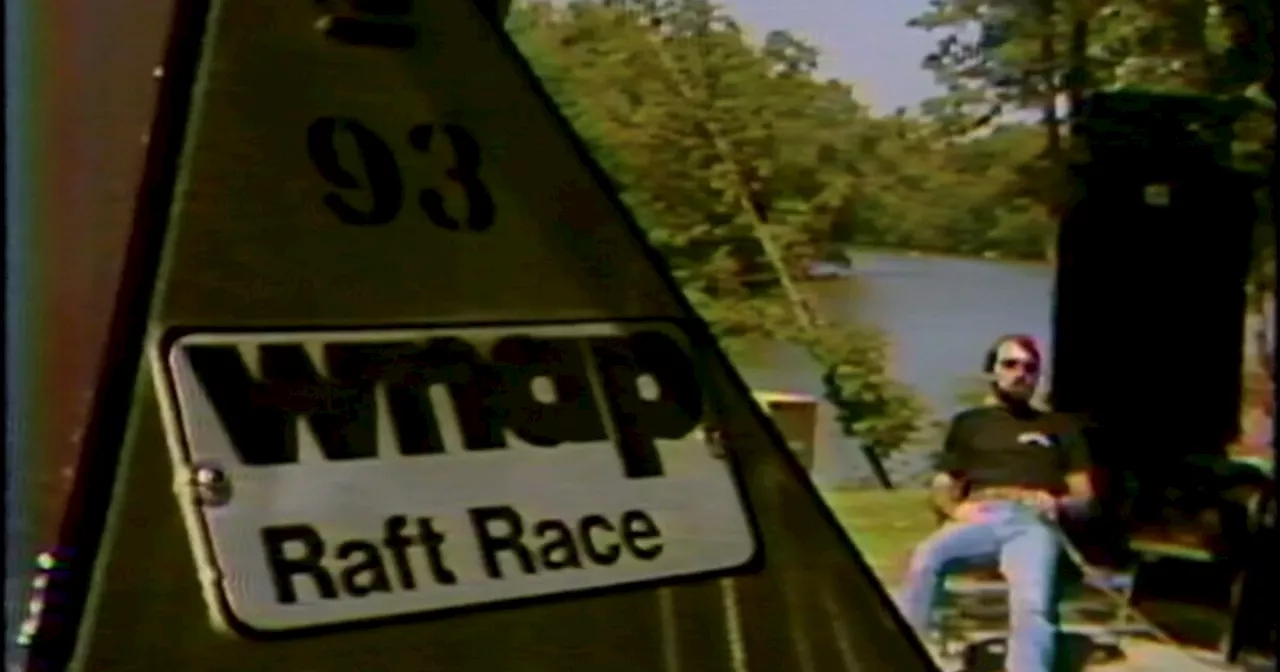 1979: College student eyes world record with WNAP Raft Race trophy