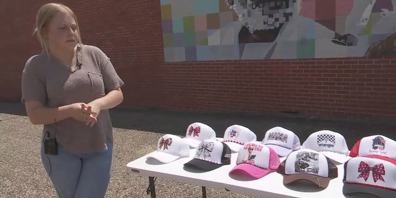 Woman shares her passion for making trucker hats