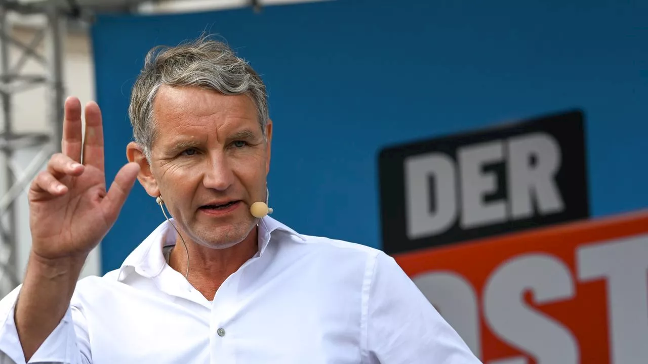 Thüringer AfD: Höcke tritt nach TV-Absage wieder auf