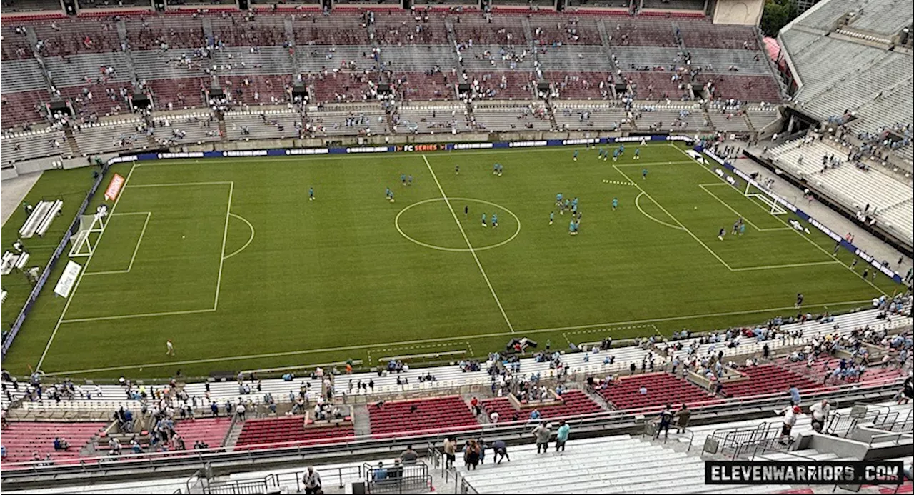 Natural Grass Field Installed in Ohio Stadium for Manchester City vs. Chelsea Soccer Game