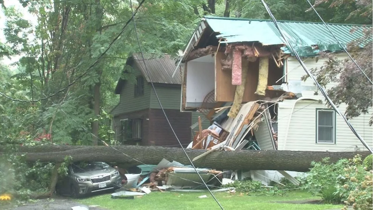 Tree falls on couple leaving Airbnb in Wyoming County; husband killed, wife injured