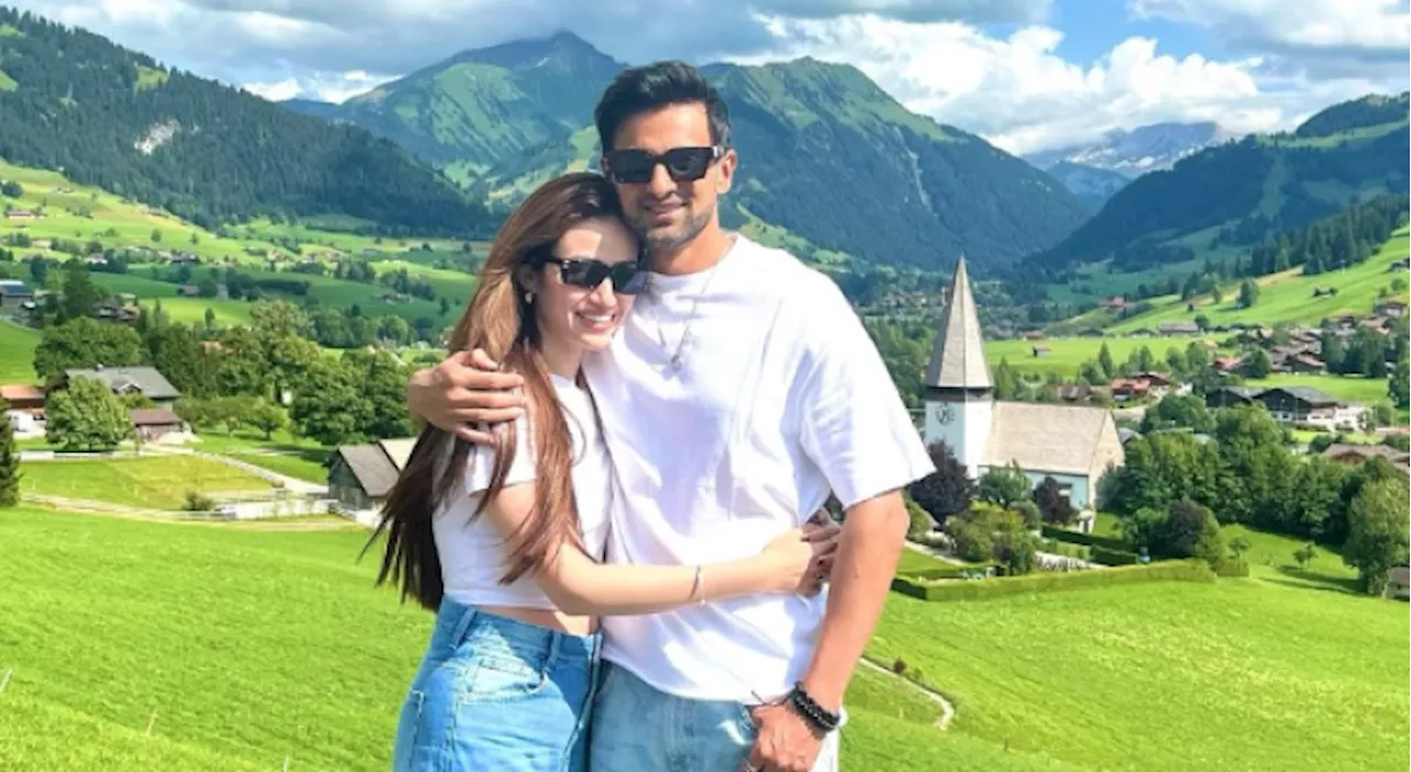 Sana Javed and Shoaib Malik embrace solace in Swiss mountains