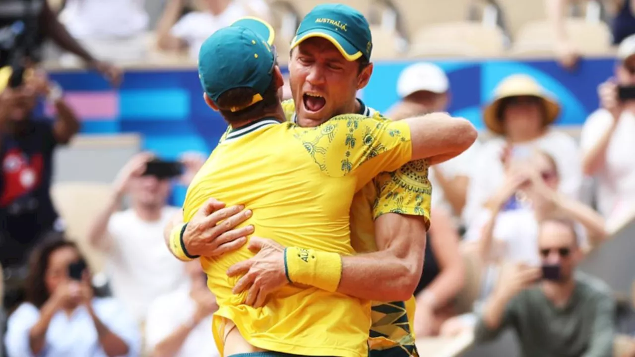 Aussies Matt Ebden and John Peers clinch unlikely tennis gold in epic doubles thriller