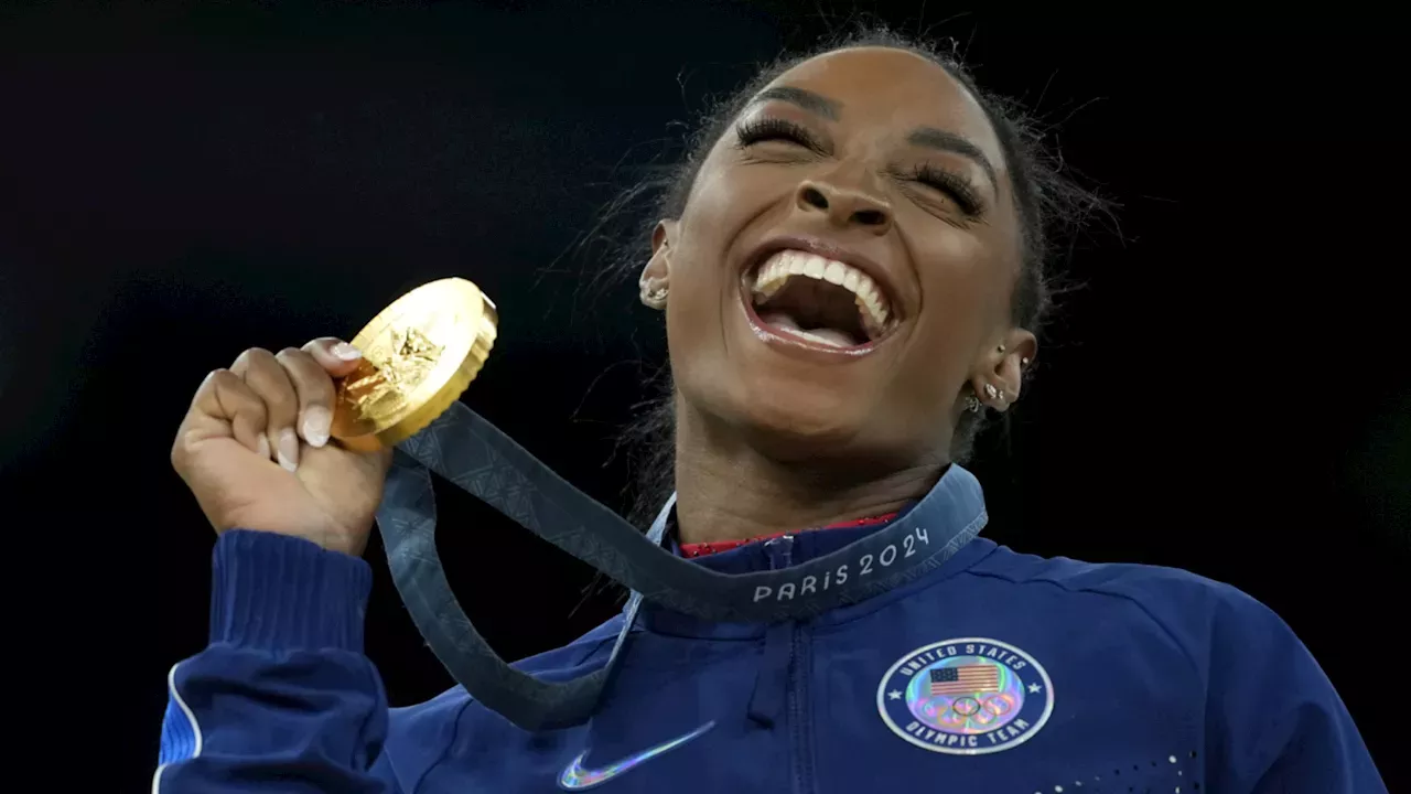 Simone Biles captures her 7th Olympic gold medal by winning women's