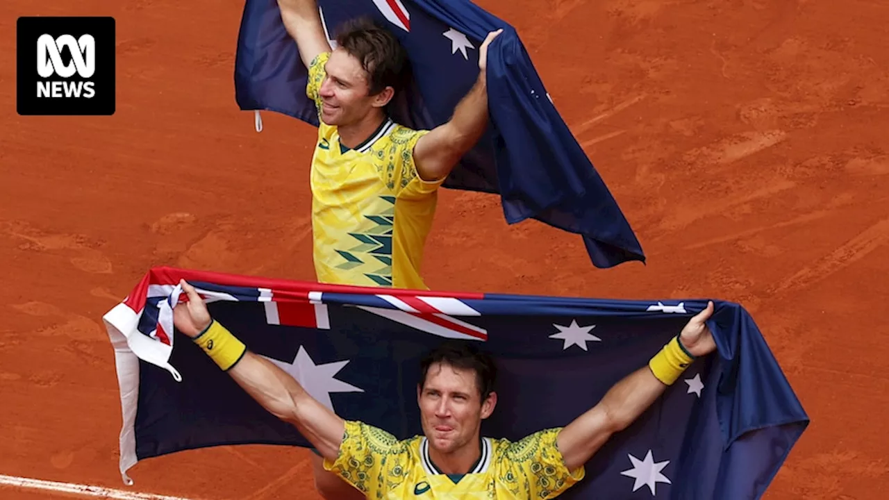 Paris Olympics: Matthew Ebden and John Peers win men's doubles final for Australia's second-ever tennis gold medal