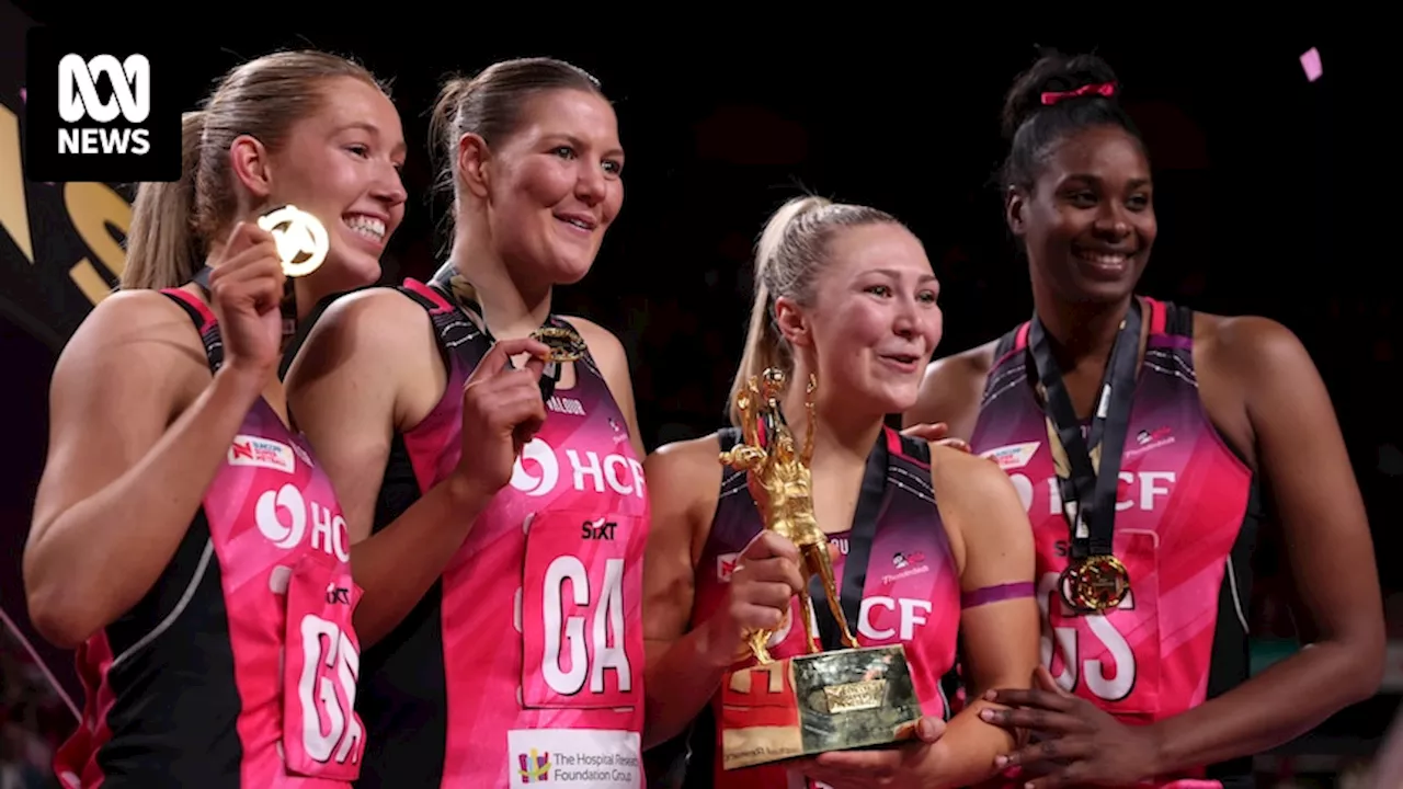 Romelda Aiken-George leads Thunderbirds to back-to-back Super Netball titles, after moving interstate twice to extend her career