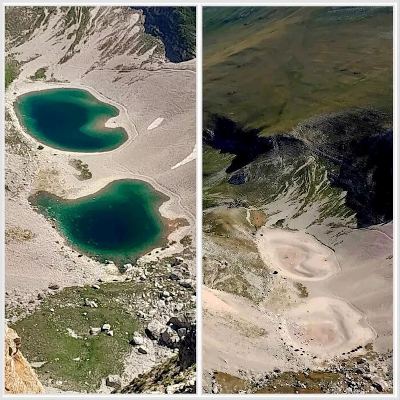 El calor extremo en el centro de Italia seca el lago Pilato