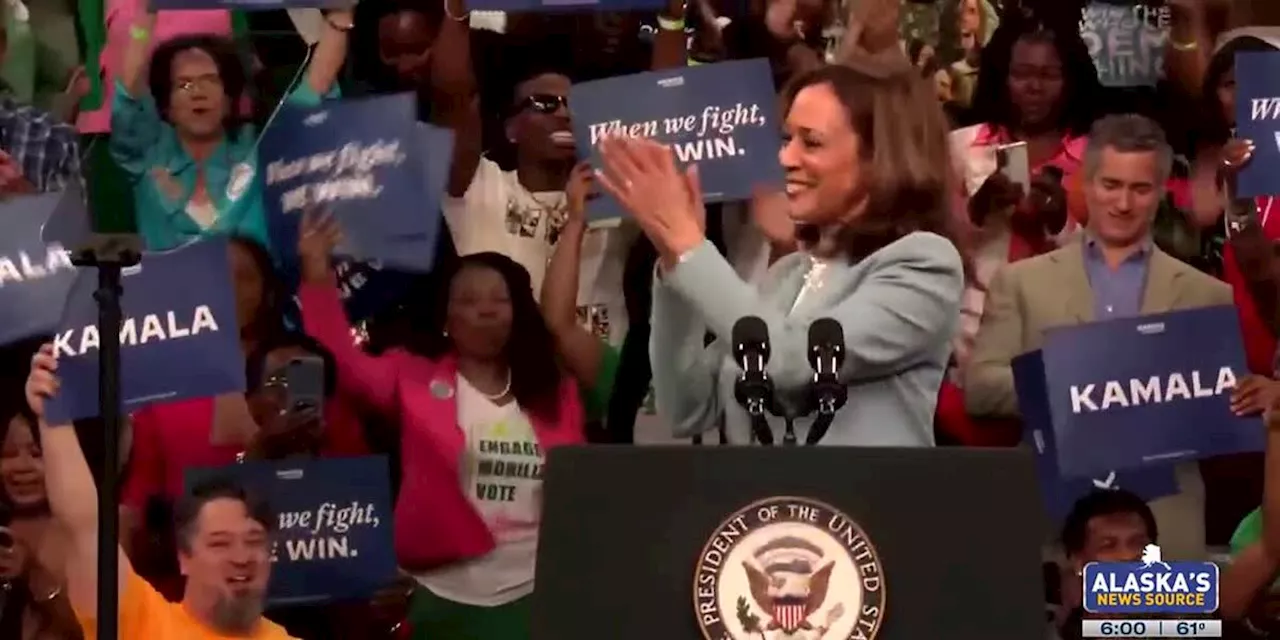 Alaska delegates pledge votes as Vice President Harris becomes presumptive Democratic nominee