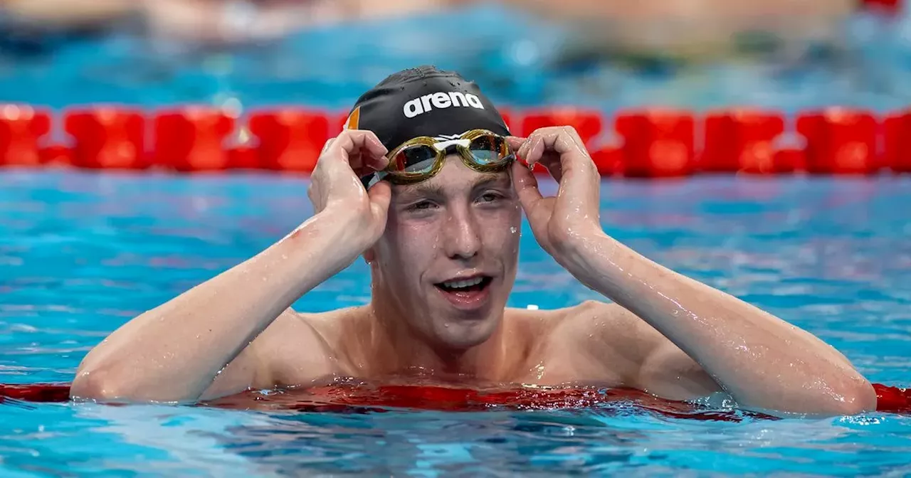 Daniel Wiffen makes Simone Biles quip as he closes in on a second gold medal