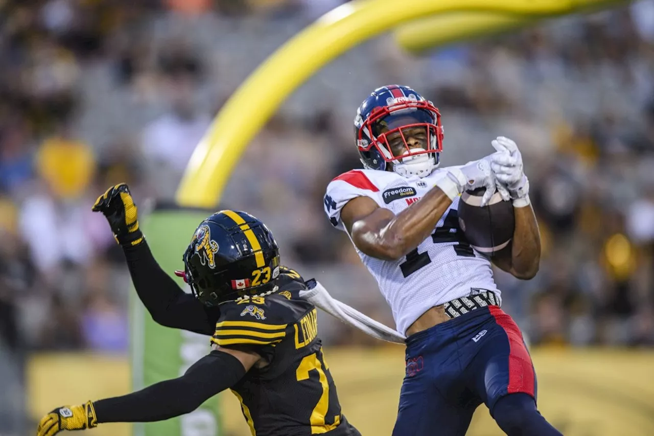 Alexander wins first CFL start as Montreal Alouettes defeat Hamilton Tiger-Cats 33-16