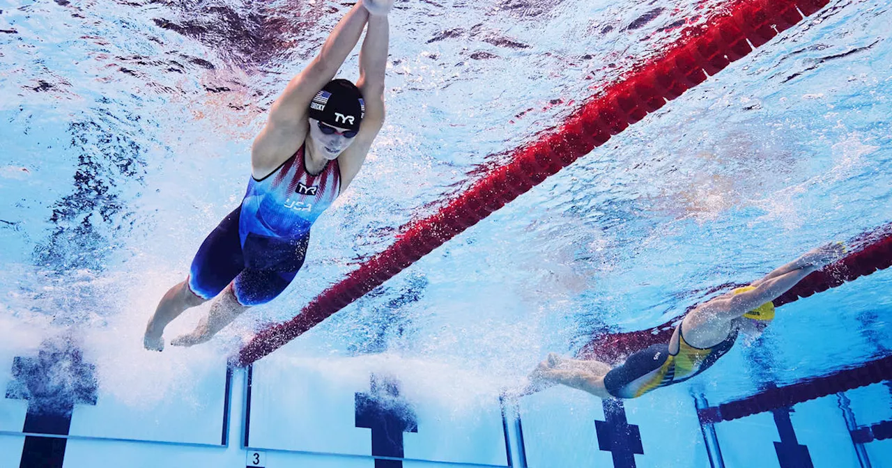 Katie Ledecky swims into history with gold medal in 800 freestyle at Paris Olympics