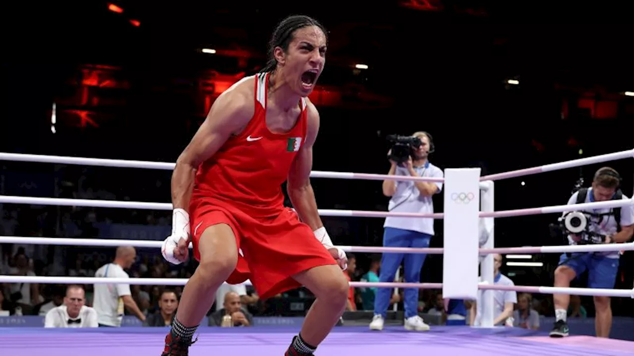 Algerian boxer Imane Khelif wins quarterfinal bout and guarantees herself an Olympic medal