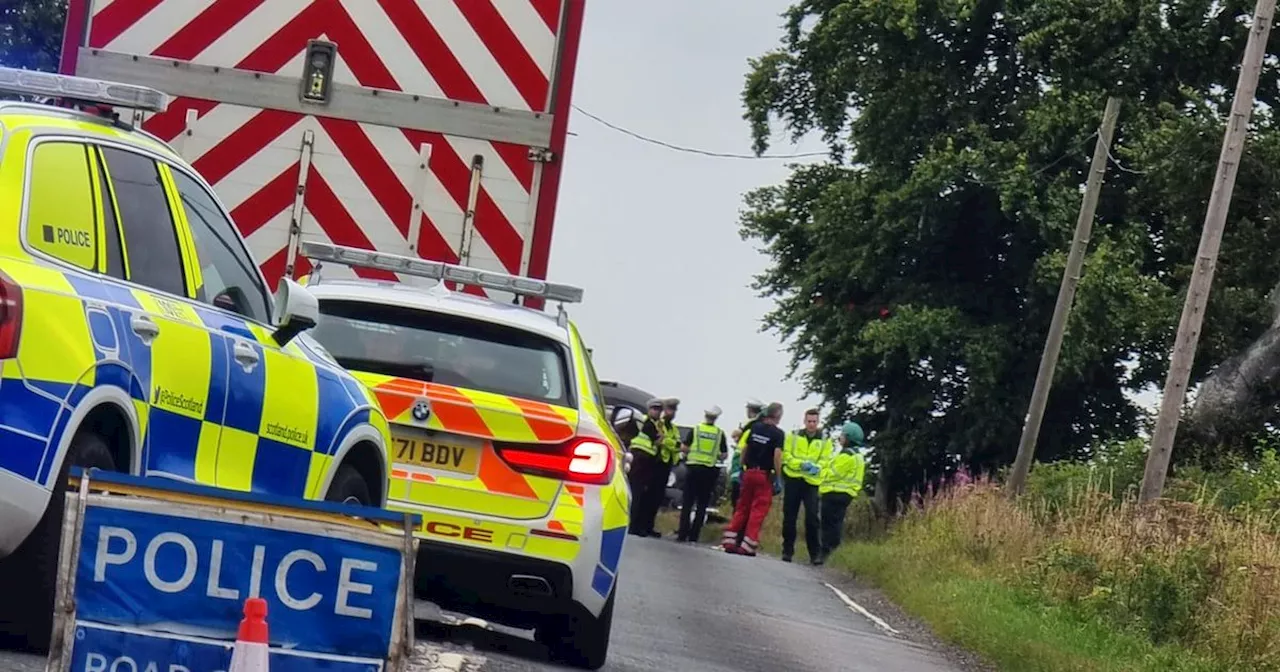 Two-vehicle crash on busy Scots road sparks huge emergency response