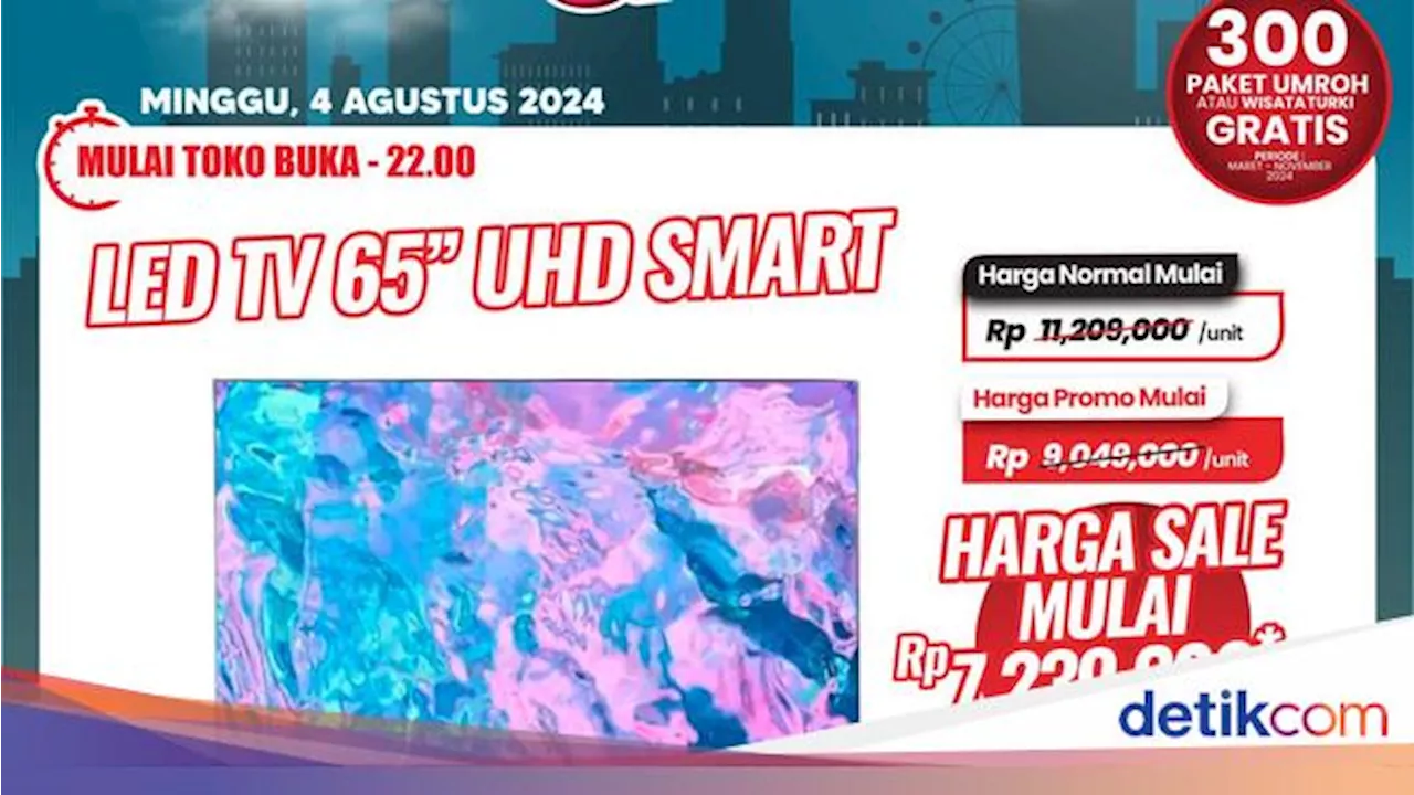 Beli Smart TV UHD 65 Inch di Transmart Full Day Sale Diskon Rp 4 Juta