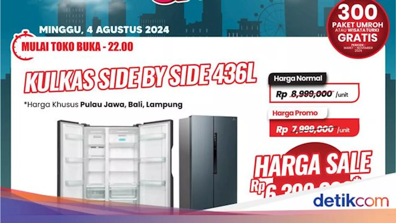 Kulkas Diskon Rp 2 Jutaan Cuma di Transmart Full Day Sale