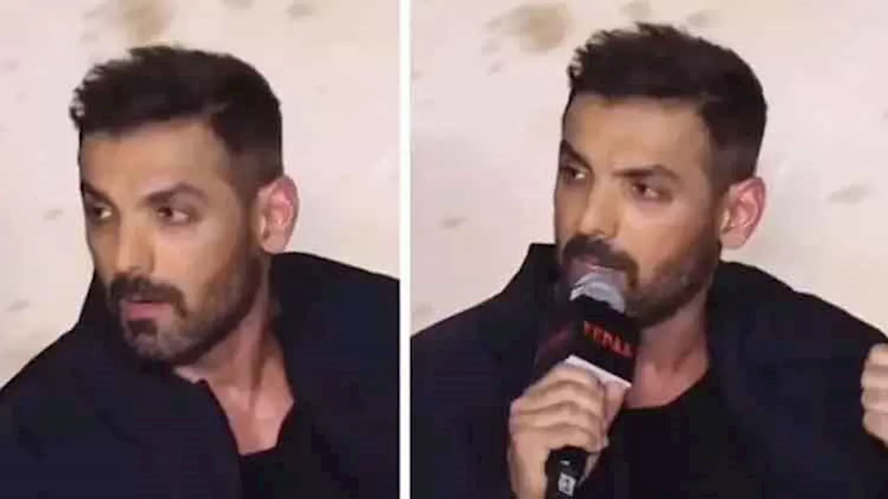 John Abraham loses temper when asked about his monotonous roles in movies