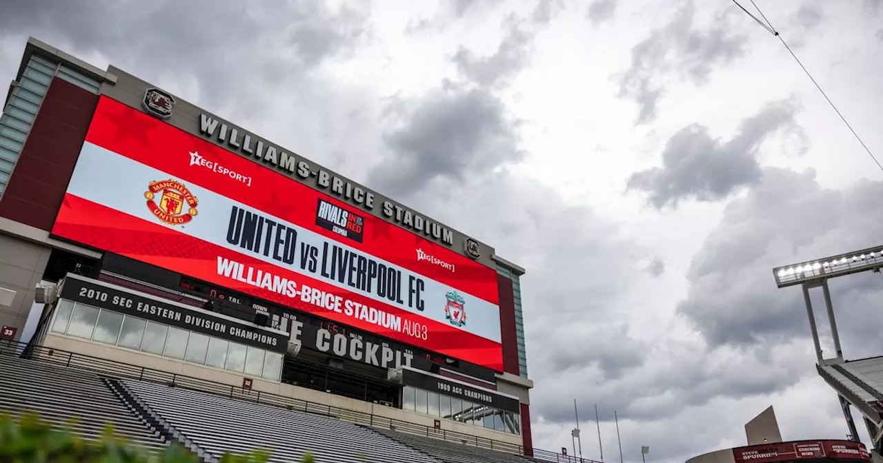 Man United vs Liverpool build-up hit by thunderstorm amid 'grim' weather forecast