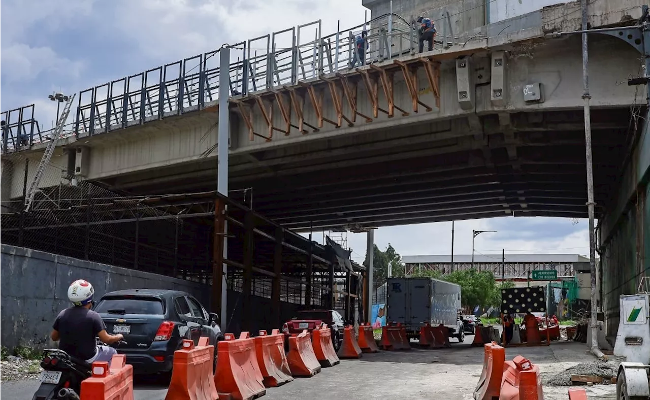 Enderezan viaducto elevado de la Línea 9 del Metro Pantitlán